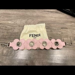 RARE Fendi Pink Flower Short Strap